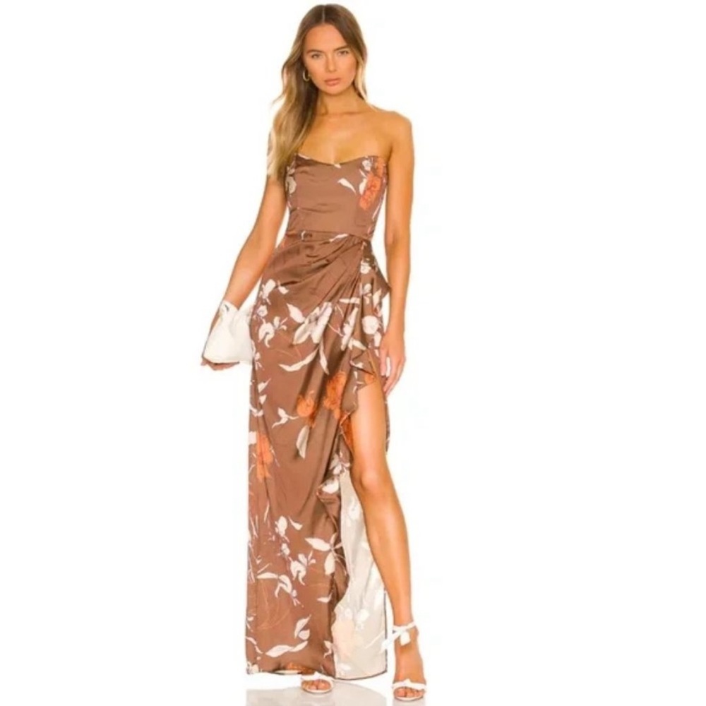 Revolve: KATIE MAY Baby Cakes Gown in Cocoa Mocha Latte Size Small